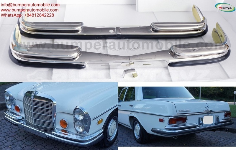 Big with watermark mercedes w108 w109 bumpers with rubber 00
